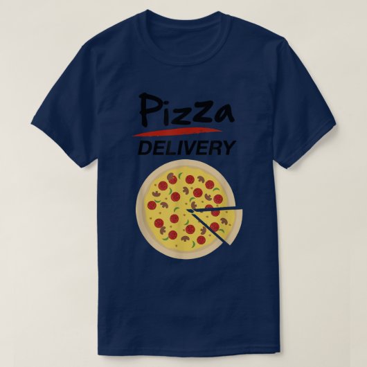 Pizza Delivery Group Costume Food Driver Halloween T-shirt (Design voorkant)