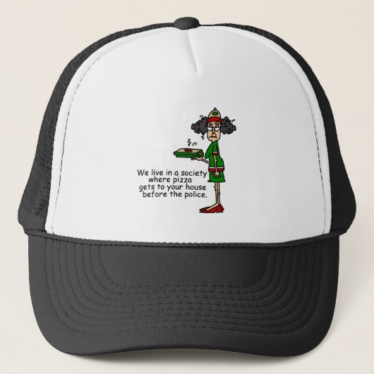 Pizza Delivery Humor Trucker Pet (Voorkant)