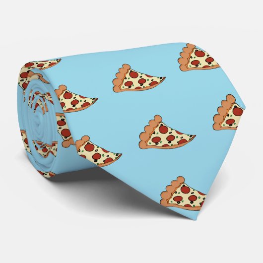 Pizza design stropdas (Opgerold)