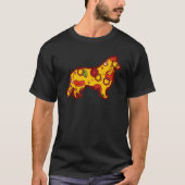 Pizza Dog Funny Pizza Shetland Sheepdog T-shirt (Voorkant)