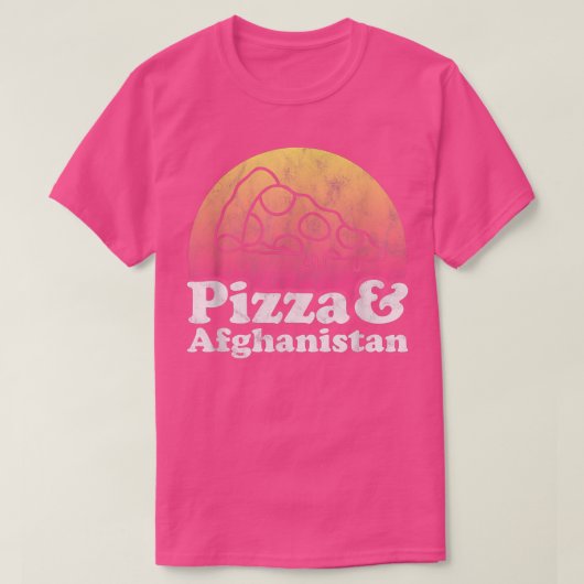 Pizza en Afghanistan T-shirt (Design voorkant)