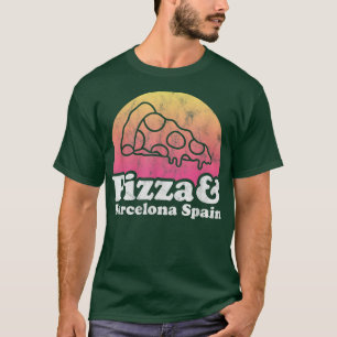Pizza en Barcelona Spanje T-shirt
