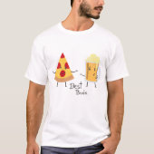 Pizza en beer Beste Buds T-shirt (Voorkant)