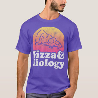 Pizza en biologie of biologie leraar t-shirt
