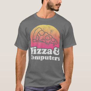 Pizza en computers of computer t-shirt