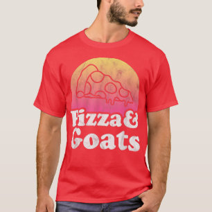 Pizza en geiten t-shirt