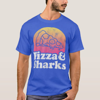 Pizza en haaien of haaien t-shirt