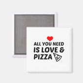 PIZZA EN LIEFEN MAGNEET (Voorkant / Achterkant)