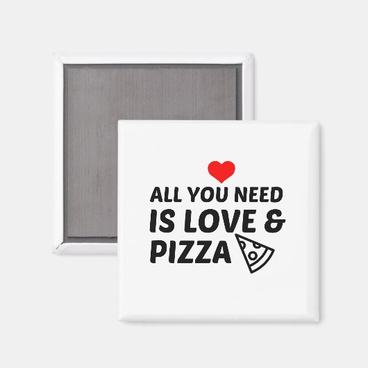 PIZZA EN LIEFEN MAGNEET (Voorkant / Achterkant)