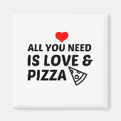 PIZZA EN LIEFEN MAGNEET (Voorkant)