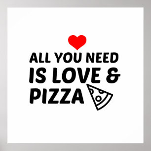 PIZZA EN LIEFEN POSTER