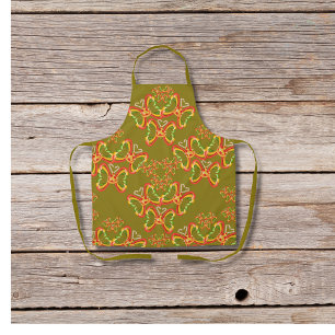 Pizza en toppings Butterfly Vormt Groen Schort