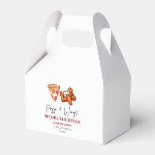Pizza en Wings voor de Ringen Koppel Bruisfeest Bedankdoosjes