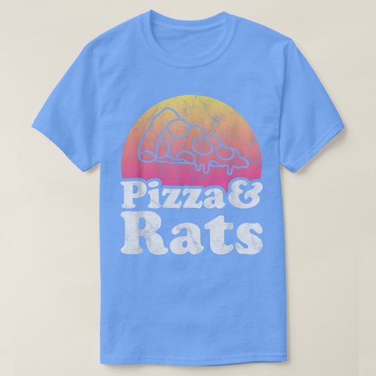 Pizza et Rats ou T-shirt Rat (Design devant)
