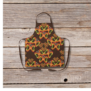 Pizza et Toppings Formes papillon tablier Brown