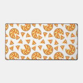 Pizza et tranches de cool motif sur blanc (Recto)