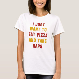 Pizza Eten En Slapen T-shirt