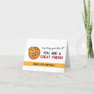 Pizza Feest Favor Doos Bedankkaart