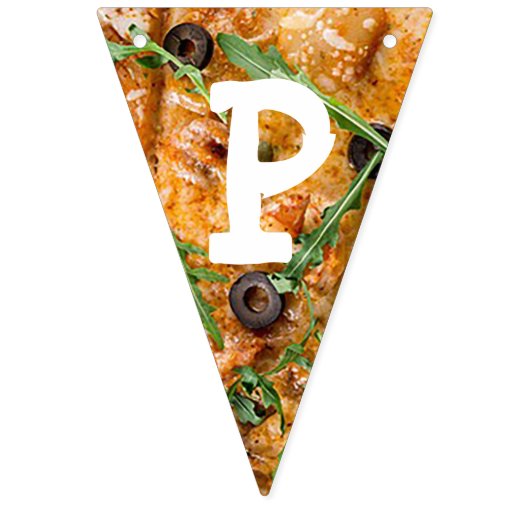 Pizza fête Anniversaire Drapeau (Troisième drapeau)