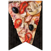 Pizza fête Anniversaire Drapeau (Deuxième drapeau)