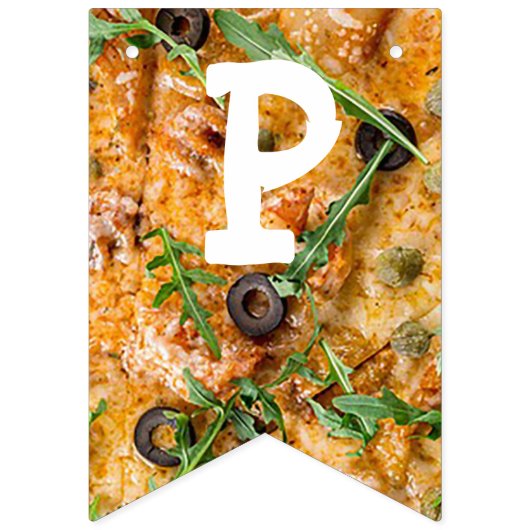 Pizza fête Anniversaire Drapeau (Troisième drapeau)