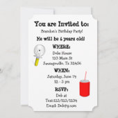 Pizza fêtes Anniversaire Invitations (Dos)