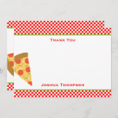 Pizza Flat Note Card Notitiekaartje (Voorkant / Achterkant)
