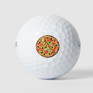 Pizza Food Clipart Icon Pepperoni Cheese Golfballen