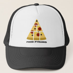 Pizza Food Pyramid Funny Ball Pet Trucker Hat
