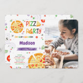 Pizza Foto uitnodiging (Voorkant / Achterkant)