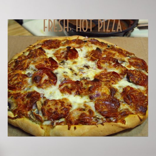 PIZZA FRESH HOT ART POSTER (Voorkant)