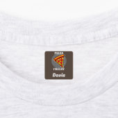 Pizza Friday Design - Petit Étiquette Carré (Apposé)