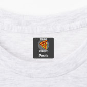 Pizza Friday Design - Petit Étiquette Carré (Apposé)