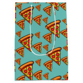 Pizza Friday Design - Sac cadeau - Moyen (Dos)