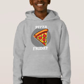 Pizza Friday Design - Sweat - shirt à capuche de r (Devant)