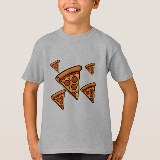 Pizza Friday Design - T-shirt de base pour enfants (Devant)