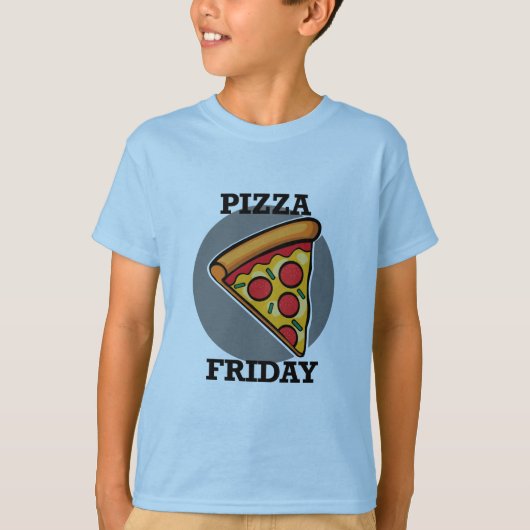 Pizza Friday Design - T-shirt de base pour enfants (Devant)