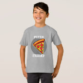 Pizza Friday Design - T-shirt de base pour enfants (Devant entier)