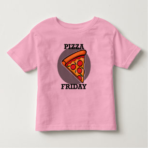 Pizza Friday Design - Toddler Fine Jersey T-Shirt