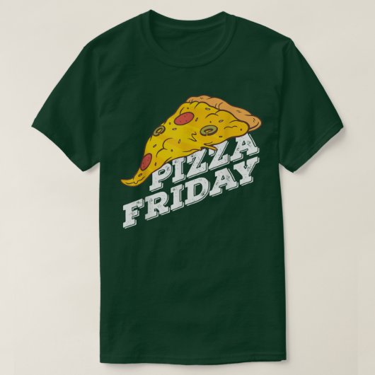 Pizza Friday Pizza lover T-Shirt (Design voorkant)