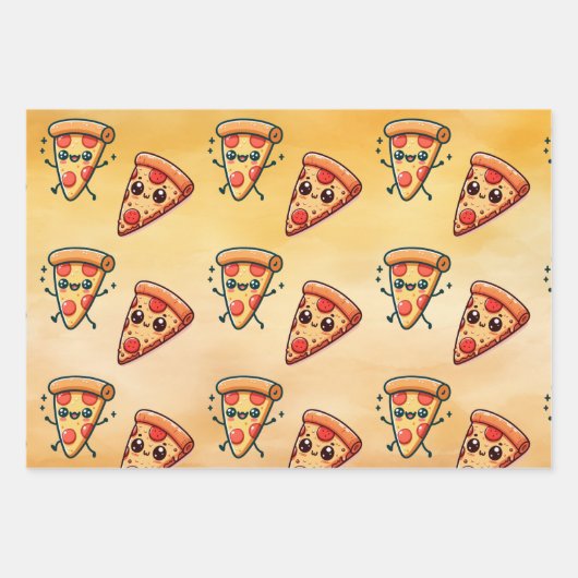 Pizza Fun Inpakpapier Vel (Voorkant)