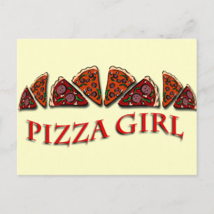 Pizza Girl Briefkaart