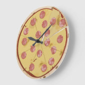 PIZZA grappige MUUR KLOK (Hoek)