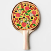 PIZZA GRAPPIGE PING PONG PADDLE TAFELTENNISBATJE (Voorkant)