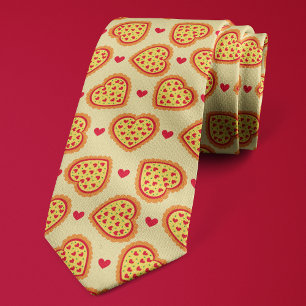 Pizza Harten Schattig Leuke Pizza Liefhebber Stropdas