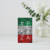 #PIZZA hashtag drapeau italien carte punch (Debout devant)