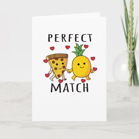 Pizza Hawaii Pineapple Pizza Food Kaart (Voorkant)