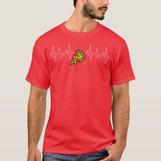 Pizza Heartbeat T-shirt Funny Gifts for Pizza Food
