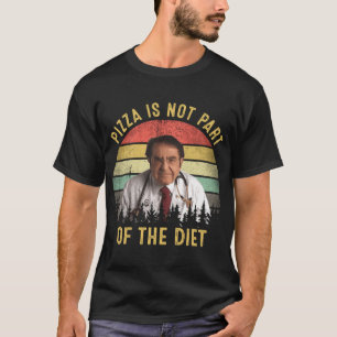 Pizza hoort niet bij het dieet Dr Now vintage T-shirt