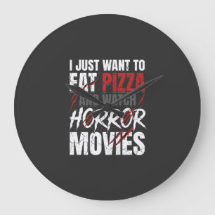 Pizza Horror Films Halloween Ontwerp_1 Grote Klok